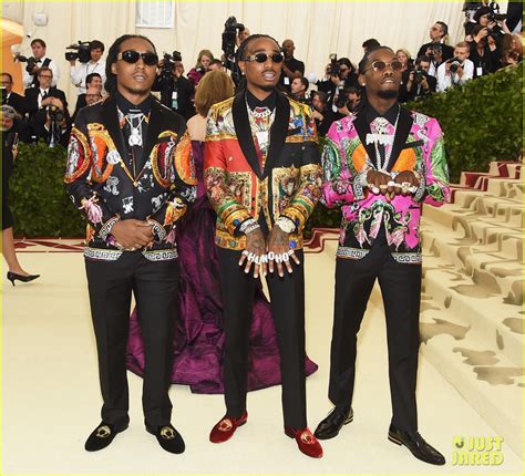 Migos Wear Matching Versace Suits to the 2018 Met 